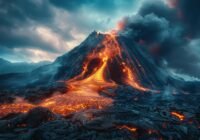 Vulkane zeigen uns sehr deutlich, wie heiß es unter dem Erdmantel ist. Doch schon in rund 100 Metern Tiefe beträgt die Temperatur konstant rund 13 Grad Celsius. Hier setzt die oberflächennahe Geothermie an. (Credits: freepik)