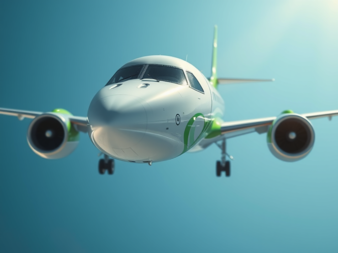 flugzeug-und-gruner-wasserstoff | Pugnalom Grüner Wasserstoff könnte die Luftfahrt revolutionieren. Credits: LabNews Media LLC.