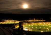 Der Versuch zum Skyglow im IGB Seelabor. Credits: Andreas Jechow