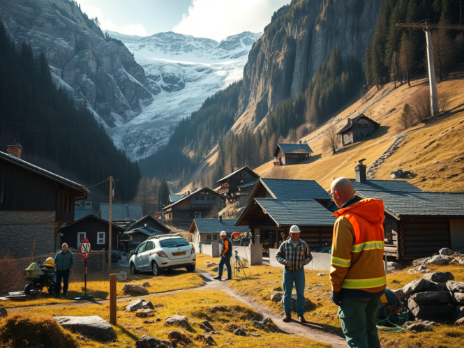 image | Pugnalom Schweizer Geowissenschaftler verhindern Katastrophe in Blatten. Symbolbild. Credits: Pugnalom - powered by LabNews Media LLC