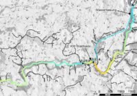Wasserentnahmen können im Sommer die Wassertemperatur erhöhen, im Winter reduzieren. Temperaturen der Sihl am 19. August 2019. | Quelle: (Grafik: Mende & Sieber 2022)