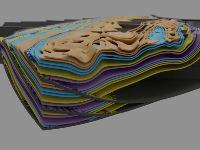 Geologische Modelle ermöglichen das Potential im Rheinischen Revier abzuschätzen. | Quelle: Florian Wellmann | Copyright: F. Wellmann / Fraunhofer IEG