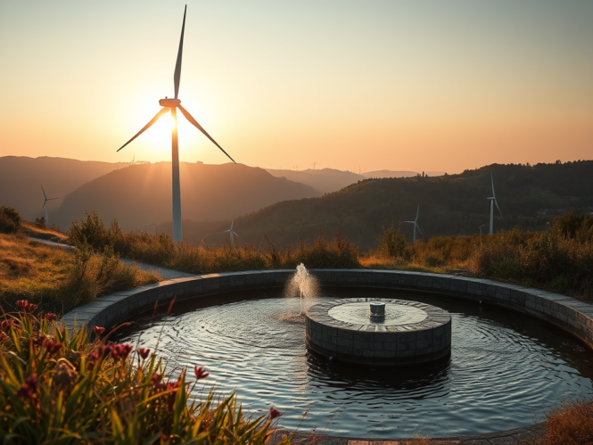 image | Pugnalom Schutz des Trinkwassers über Windenergie. Symbolbild. Credits: Pugnalom by LabNews Media LLC