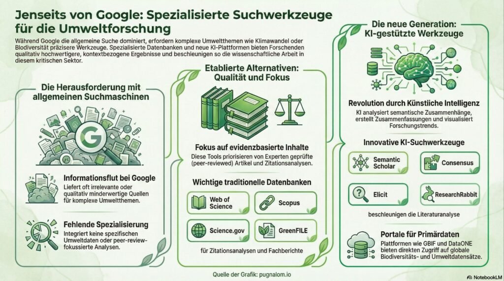 Jenseits von Google: Suche im Umweltbereich. Copyright: pugnalom.io by LabNews Media LLC
