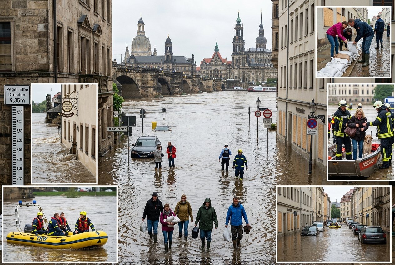 Hochwasser: Knapp ein Viertel der deutschen Landkreise stark gefährdet. Symbolbild. Credits: LabNews Media LLC