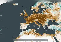 Eine der wichtigsten Variablen des Tools: die Bodenfeuchte im Wurzelbereich. Diese Karte vom Juli 2026 zeigt Feuchteanomalien bis in eine Tiefe von etwa einem Meter unter der Oberfläche, wo viele Pflanzenwurzeln Wasser aufnehmen. In weiten Teilen Europas waren die Böden trockener als in jedem anderen Juli seit Beginn der Aufzeichnungen. In Kombination mit anderen Variablen liefern diese Daten ein umfassenderes Bild der Dürrebedingungen und ihrer Auswirkungen. Quelle: EUMETSAT