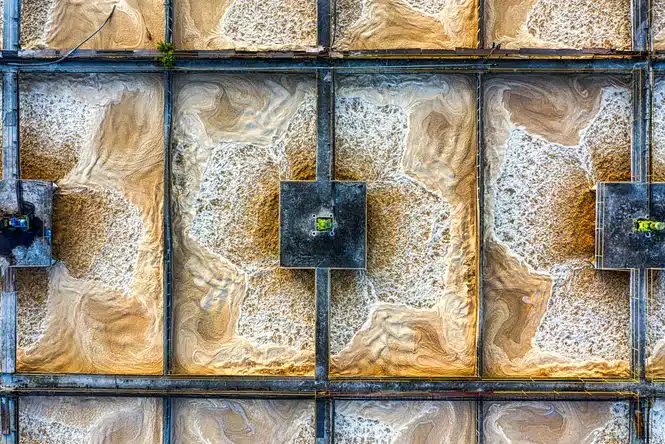 Ein Klärwerk aus der Vogelperspektive. Credits: Tom Fisk, pexels